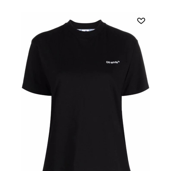 Diag Off-white Black T shirt